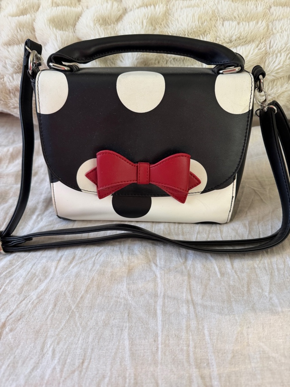Lola Ramona Black & White Polka Dot Bag